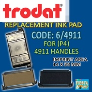 Trodat Replacement Ink Pad ( 6/4911) for 4911 (P4) Self-inking Rubber Stamps