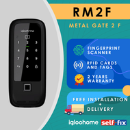 igloohome Digital Gate Lock RM2F Smart Fingerprint Digital Lock - Biometric / Keypad / Bluetooth / R