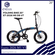 Sepeda Lipat Exotic 2026 MT VT Disc Brake 20 Inch