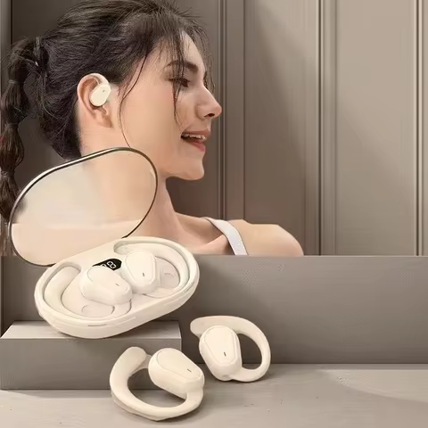 D88 OWS Bluetooth Earphones LED Display Sport Wireless Headphones with HD Mic Waterproof HiFi Stereo