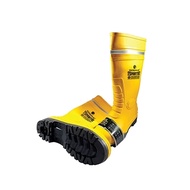 GOSAVE Sparta Safety Boots PVC Yellow Gumboot No 40 Rainboot Yellow Boots