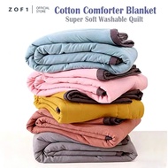 Cotton Blanket Quilt Comforter Queen Super Soft Quilt Comforter Single Washable Cotton Quilt Selimut
