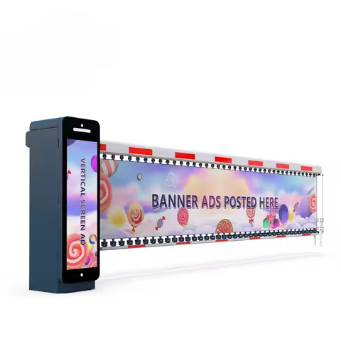 BLDC 24V Advertising Barrier Gate Automatic Boom Barrier 4.5m Fence Boom Factory Price