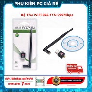 USB WiFi Receiver 802.11N 900Mbps, WiFi Receiver for PC Laptop, USB 2.0 Wireless Adapter with Driver