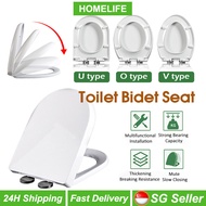[SG Stock] Easy Installation Soft Close Toilet Bowl Toilet Seat Cover Quick Release Heavy Duty Adjustable Hinge 马桶盖