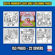 [PDF] 153 Bestie Moments Cute Girly Coloring Pages For Kids