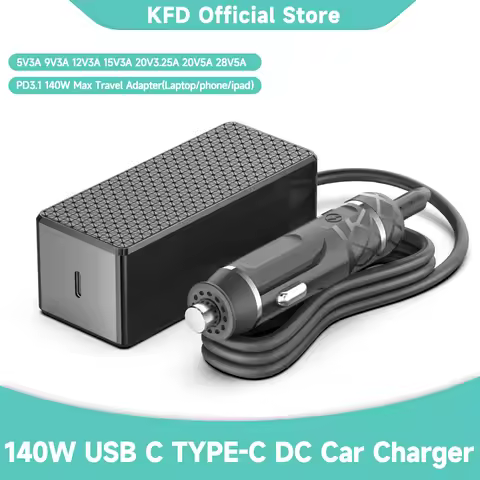 140W 100W 90W USBC TYPEC Car Laptop Phone Charger Power Adapter Fast Charge PD3.1 3.0 for Lenovo Mac