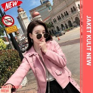 Jaket Kulit Wanita Pink Style Korea / Jaket Keren Wanita