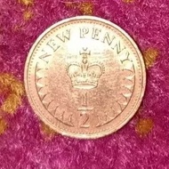 Duit Syiling 1/2 Sen New Penny Tahun 1971