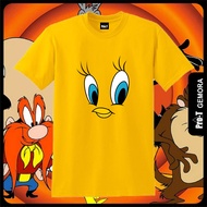 TWEETY BIRD YELLOW FACE T-SHIRT - KIDS & ADULT FAMILY TEE