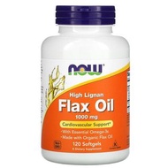 NOW健而婷 Flax Oil 亞麻仁油(含木酚素)(120顆/瓶) 非即期品