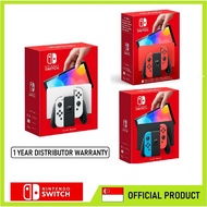 [1 Year Agent Warranty] Nintendo Switch OLED Console + bFREE Pouch