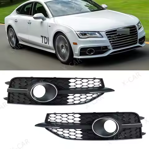Front Bumper Fog Light Foglamp Grille Cover Frame Bezel 4G0807681E9B9 For Audi A7 S7 S-Line 2011 201