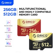 ORICO Memory Card High Speed A2/U3 256GB 128GB 512GB Micro SDXC Card for Drone, Sports Camera (C3)