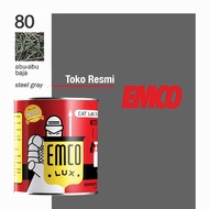 PROMO- CAT KAYU & BESI EMCO LUX 1KG - STANDAR NO. 80 ABU-ABU BAJA