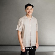 KEMEJA ANCESTOR - Plain Rayon Shirt - Short Sleeve Shirt