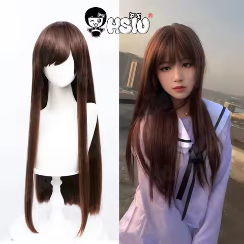 Iki Hiyori Cosplay Wig HSIU 80CM long brown hair Heat Resistant Synthetic Wig+Wig cap Anime Noragami