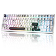 YUNZII AL98 QMK/VIA Wireless Mechanical Gaming Keyboard, Full Aluminum, BT/2.4G/USB-C, Pre-Lubed Hot