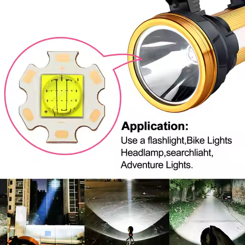 DC3V/6V/9V XHP90 LED High Power 9090 SMD Chip Bead 36W 45W 50W 6A 9A 12A 16A Cold White Car Head/Fla