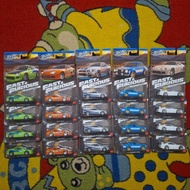 Hot Wheels Fast&Furious Brian O'Corner Silver Series Toyota Supra Nissan Skyline GT-R BNR34 Mitsubis
