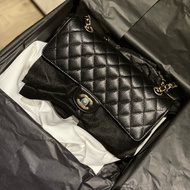 Chanel COCO CF25 荔枝皮金釦口蓋包 FLAPBAG