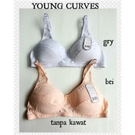 Bra Without Wire/Sport Bra Young Curves by Young Hearts 153 Size 32B 34B 36B