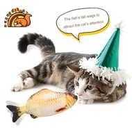 Cat Toy Flopping Fish, Electric Moving Fish Toy Realistic Simulation Wagging Fish Pet Toy  Fish Kitt