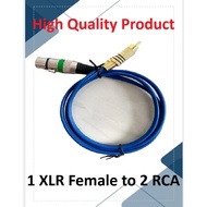 Kitani cable 1 XLR Female Stereo to 2 RCA 1M