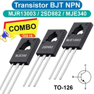 (10 Pieces) Transistor BJT NPN MJR13003 / 2SD882 / MJE340 pin TO-126