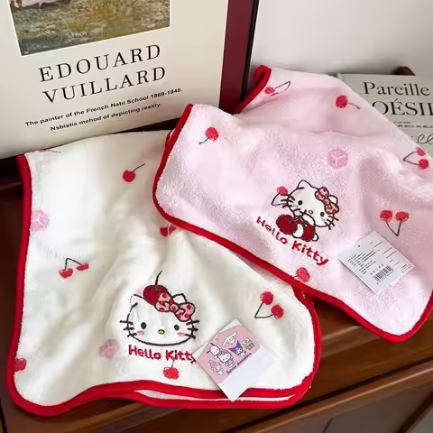 Hello Kitty Towels Face Towels Cartoon Children Quick Drying Wet Wipes Hair Dryers Hair Caps Bath To