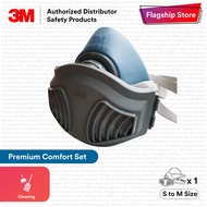 3M HF-50 Series Set including Half Face Single Cartridge/Filter Respirator, 3M 1700 Filter Holder & 