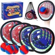 Playzap Toss and Catch Ball Set Ultra Soft Fabric Pain-Free - Family Games Christmas Stocking Stuffe