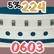 10pcs Chip resistor smd 224 5% size 1608 0603 220Kohm 220 Kohm 220K ohm