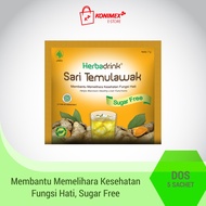 Herbadrink Temulawak Sugar Free Drink Powder Maintains Liver Function