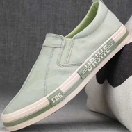 es Men's Casual Shoes Ice Silk One Foot Board Shoes Lazy Shoes Trendy Breathable Summer Men's Shoes