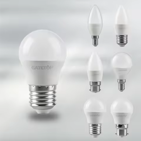 4PCS Mini LED bulbs G45 C37 E14 E27 5W AC230V AC110V AC12V 3000K/4000K/6000K Golf Bulb Lamp For Home