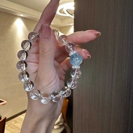 Aquamarine White Crystal Bracelet Female 2 0 5 Niche High-End Sense Give Friendship Valentine's Day 