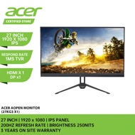 ACER Aopen 27KG3 X1 Gaming Monitor - 27"/IPS/FHD/200Hz/1ms TVR/HDMI,DP/3Y