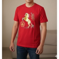 MERAH KATUN RED T-SHIRT FOR MEN MEN'S HORSE PICTURE T-SHIRT/ PREMIUM COTTON T-SHIRT FOR MEN LATEST M