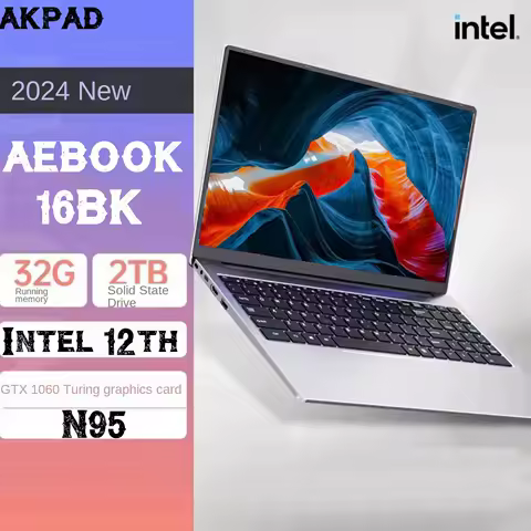 Intel Laptop 16BK 15.6" IPS Ultra HD 12th Gen Intel N95 NVIDIA GeForce GTX 1060 4G 3.4Ghz Windows 10