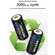 Beston RCR123A Beston RCR123A 700mAh Rechargeable 2x Li-ion Battery