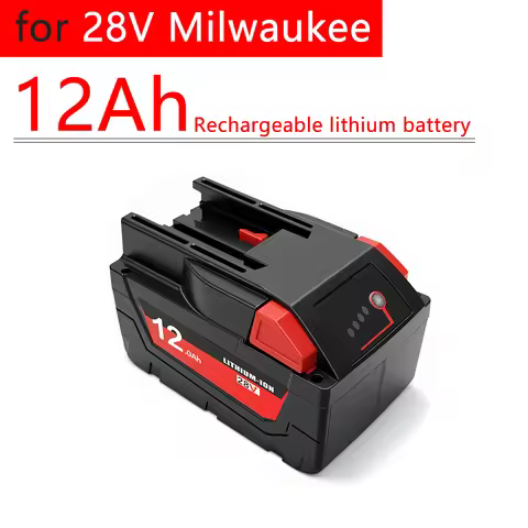 28V 6Ah Li-Ion Battery For MILWAUKEE M28 V28 M28BX M28B 48-59-2819 0730-20 Power Tool 48-11-2830 W/ 