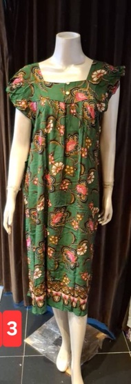 ( Ready Stock) SW0101HH Batik Baju Tidur Perempuan Batik Ladies Night Dress Women Dress Batik Batik 