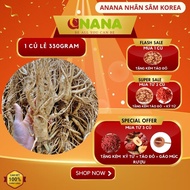 6-year-old Korean standard fresh ginseng, 1 odd root, size 3 roots/kg, a precious herb for ANaNa hea