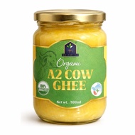 Rootstock Organic A2 Cow Ghee 500ml, 100% Pure & Natural, Churned from Vedic Bilona Method, Grass-Fe