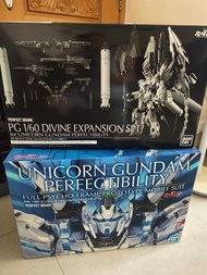Bandai PG Unicorn Gundam Perfectibility 完美獨角獸高達 連Divine Expansion Set 神聖擴充裝備 及 K牌燈組