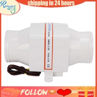 Rubikcube RASTKY Marine in Line Blower with 4 Blade Fan for Boat 12V 130CFM Electric Bilge Air ABS M