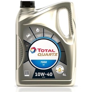 TOTAL QUARTZ 7000 10w40 4L Semi Synthetic SN Engine Oil Car Lubricant 10w-40 Minyak Engine Hitam Proton To