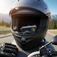 Y10-2X Motorcycle Helmet Bluetooth 2-Way Intercom IPX6 2000mAh Waterproof  Y mengand