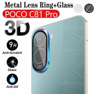 For PocoPhoneC81 5G Max Metal Ring Camera Lens Protective Film For Xiaomi Poco C81 Pro C81Pro C81X C